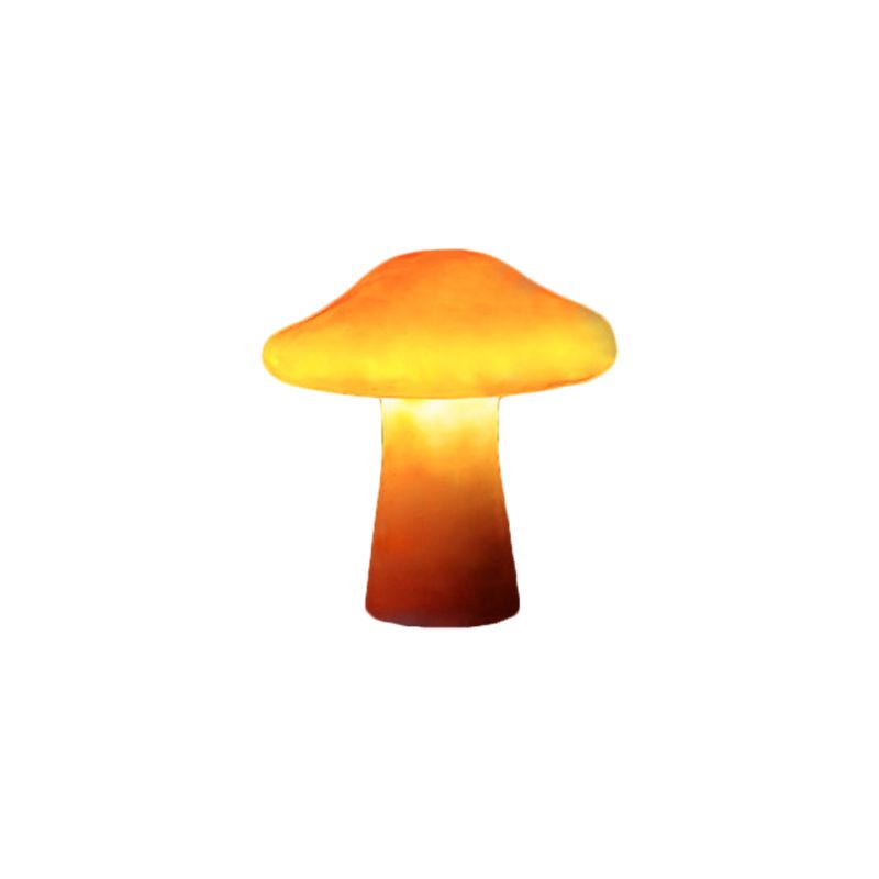 Ray Mushroom Outdoor Ground Light, Hardwired/Solar, Orange