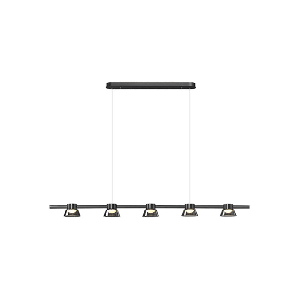Arisha Modern Linear Metal Pendant Light,Black