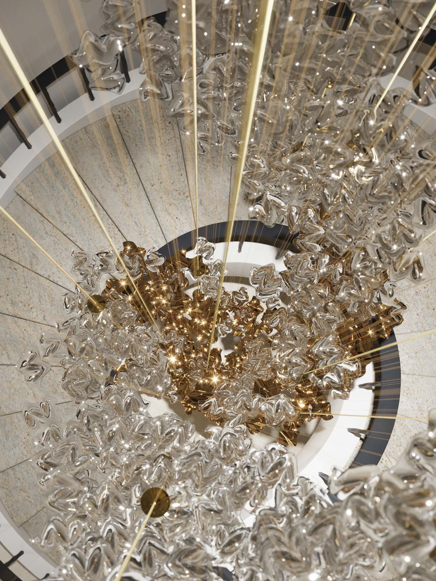 Vecarisra Luxury Tidal Art Glass Pendants Lamp - Letslighting