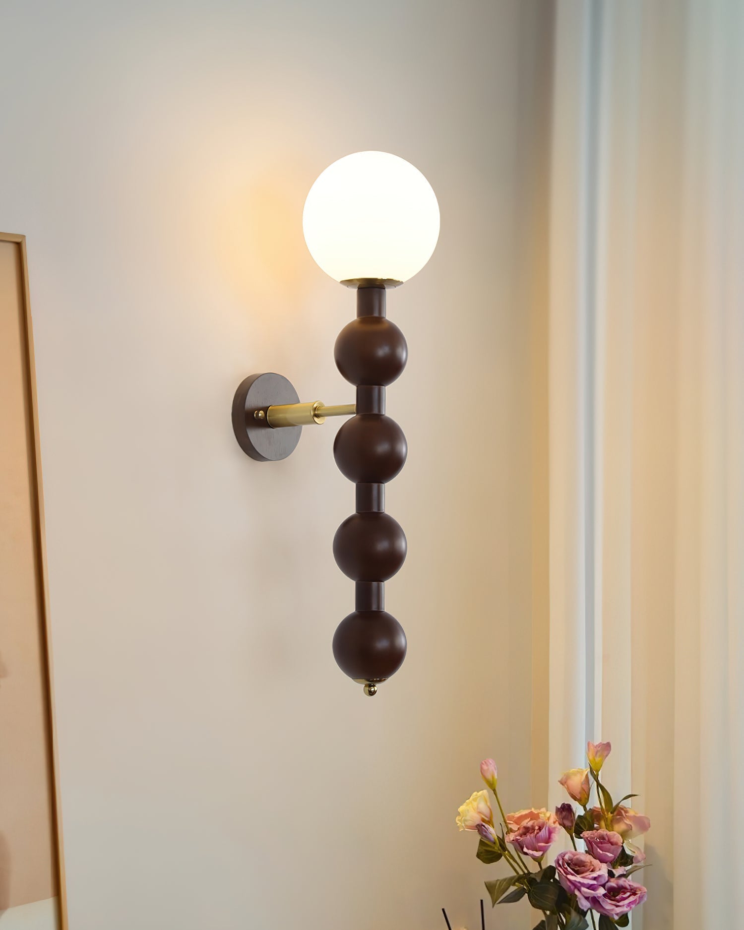 Wall Lamp Gourd in Wood and Glass Modern Style - Letslighting