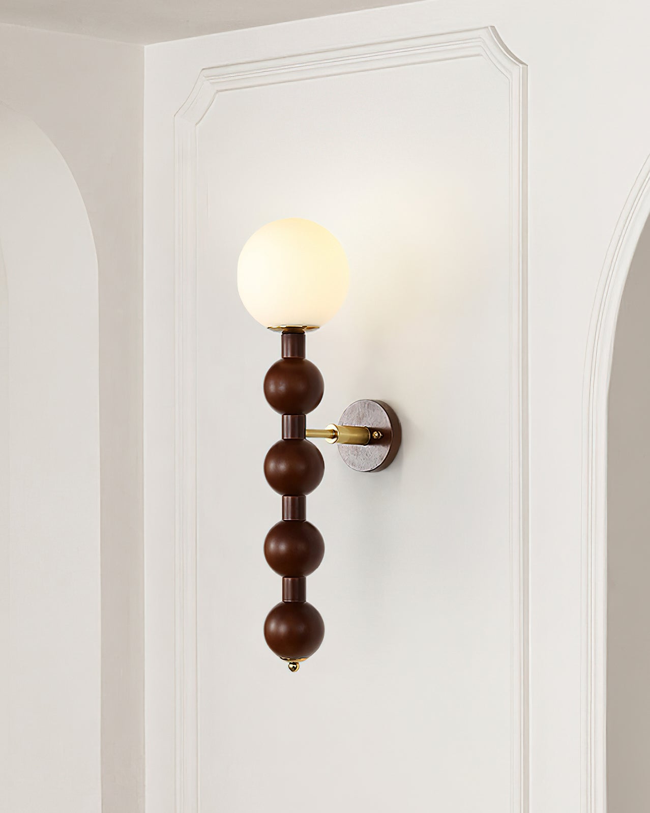 Wall Lamp Gourd in Wood and Glass Modern Style - Letslighting