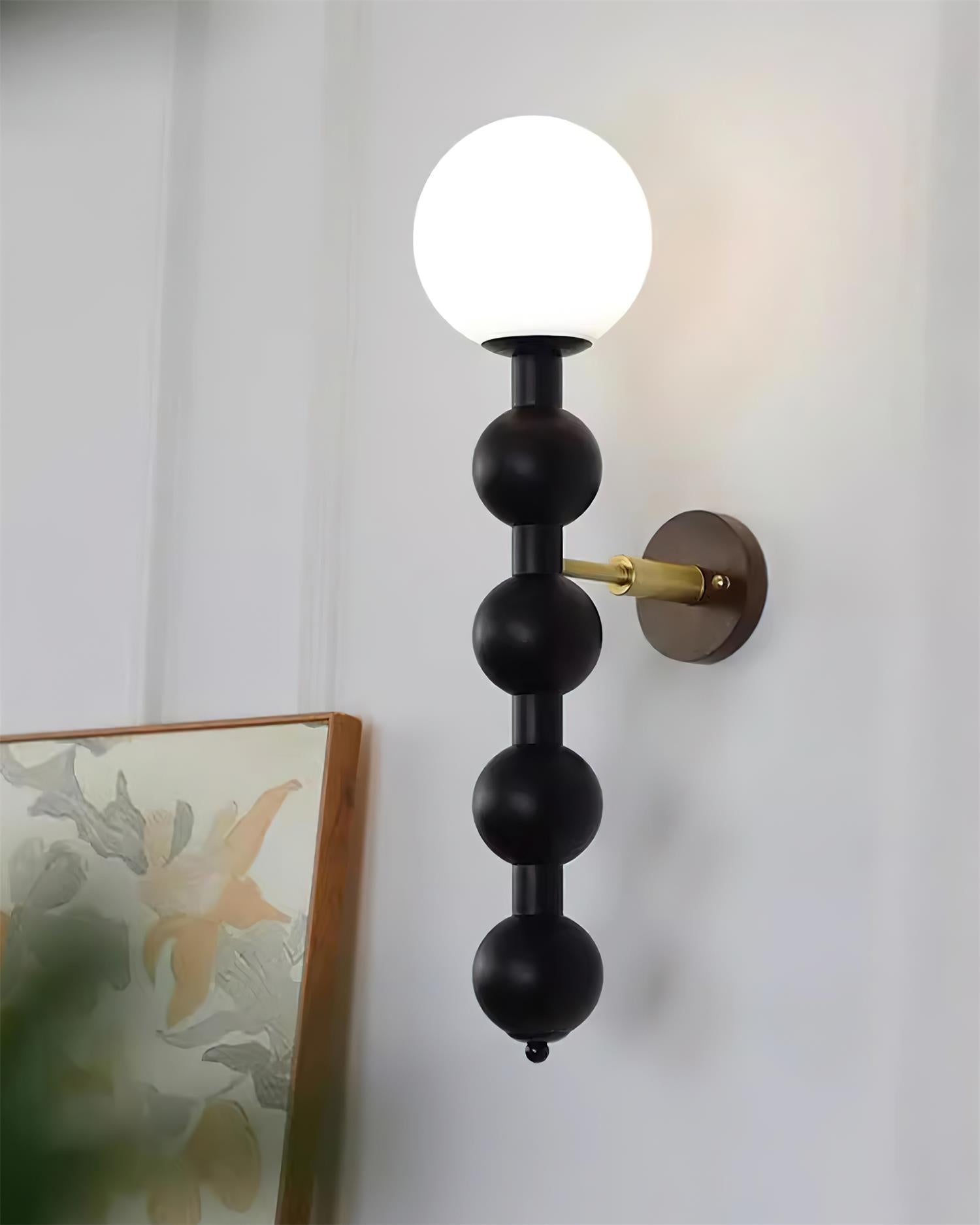 Wall Lamp Gourd in Wood and Glass Modern Style - Letslighting