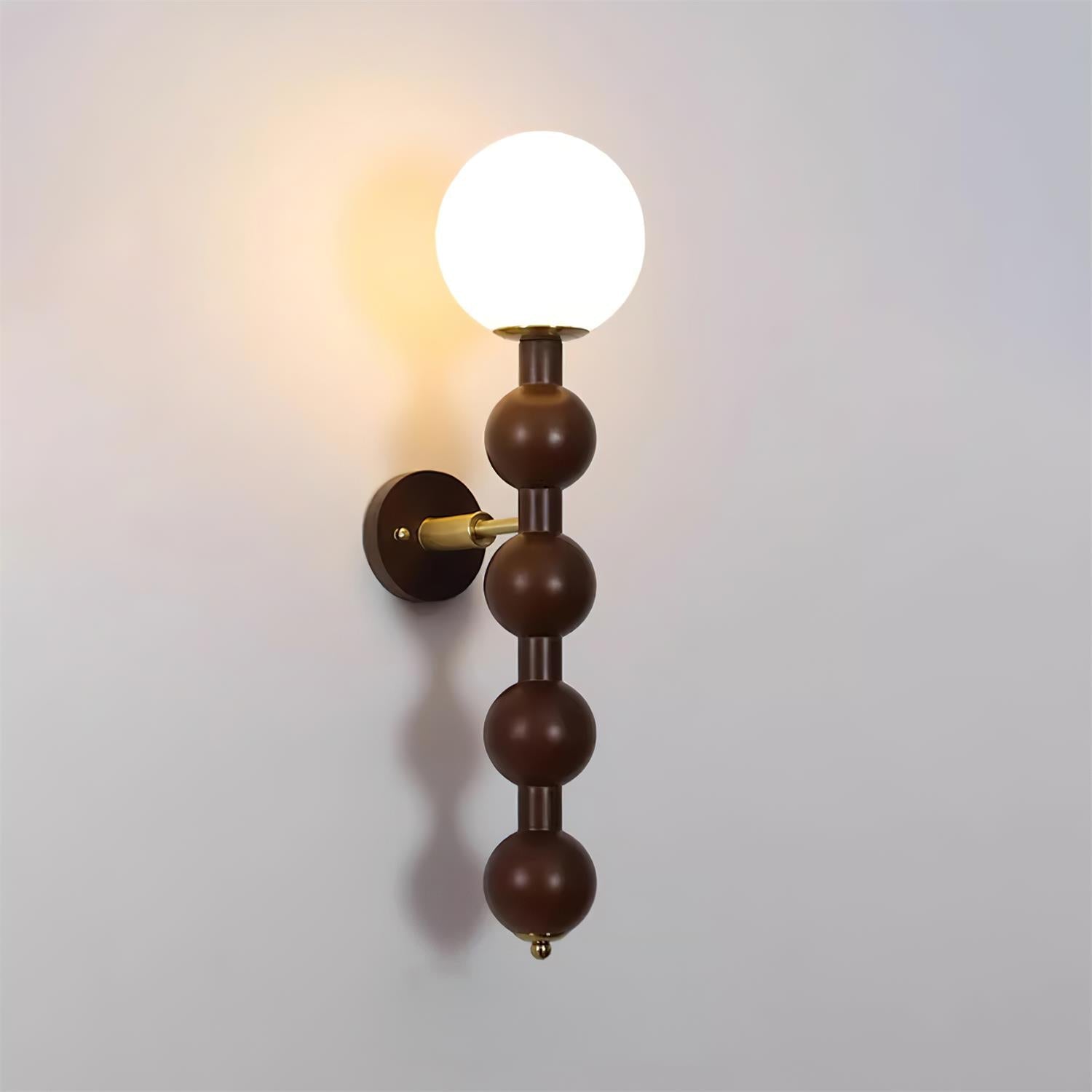 Wall Lamp Gourd in Wood and Glass Modern Style - Letslighting
