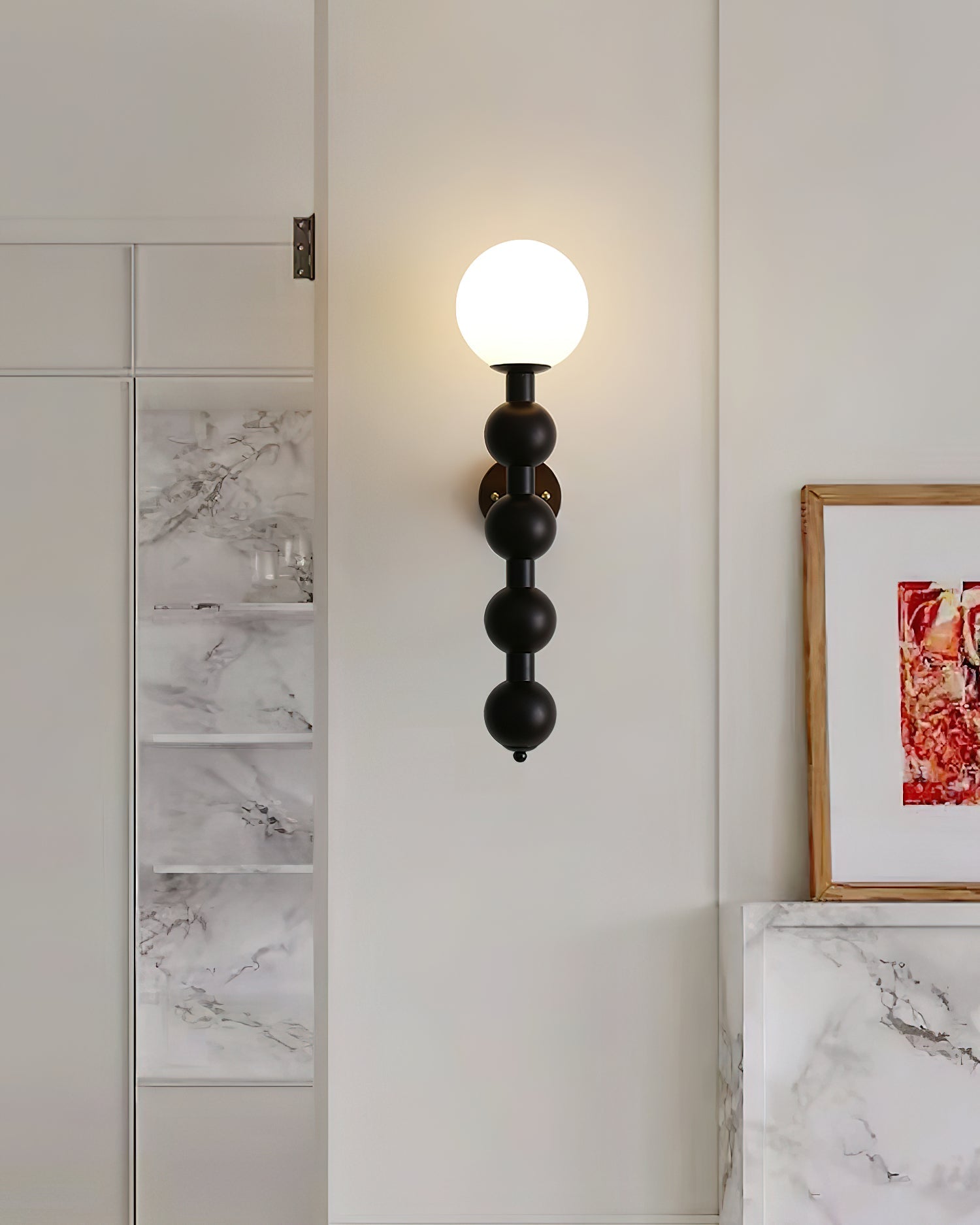 Wall Lamp Gourd in Wood and Glass Modern Style - Letslighting