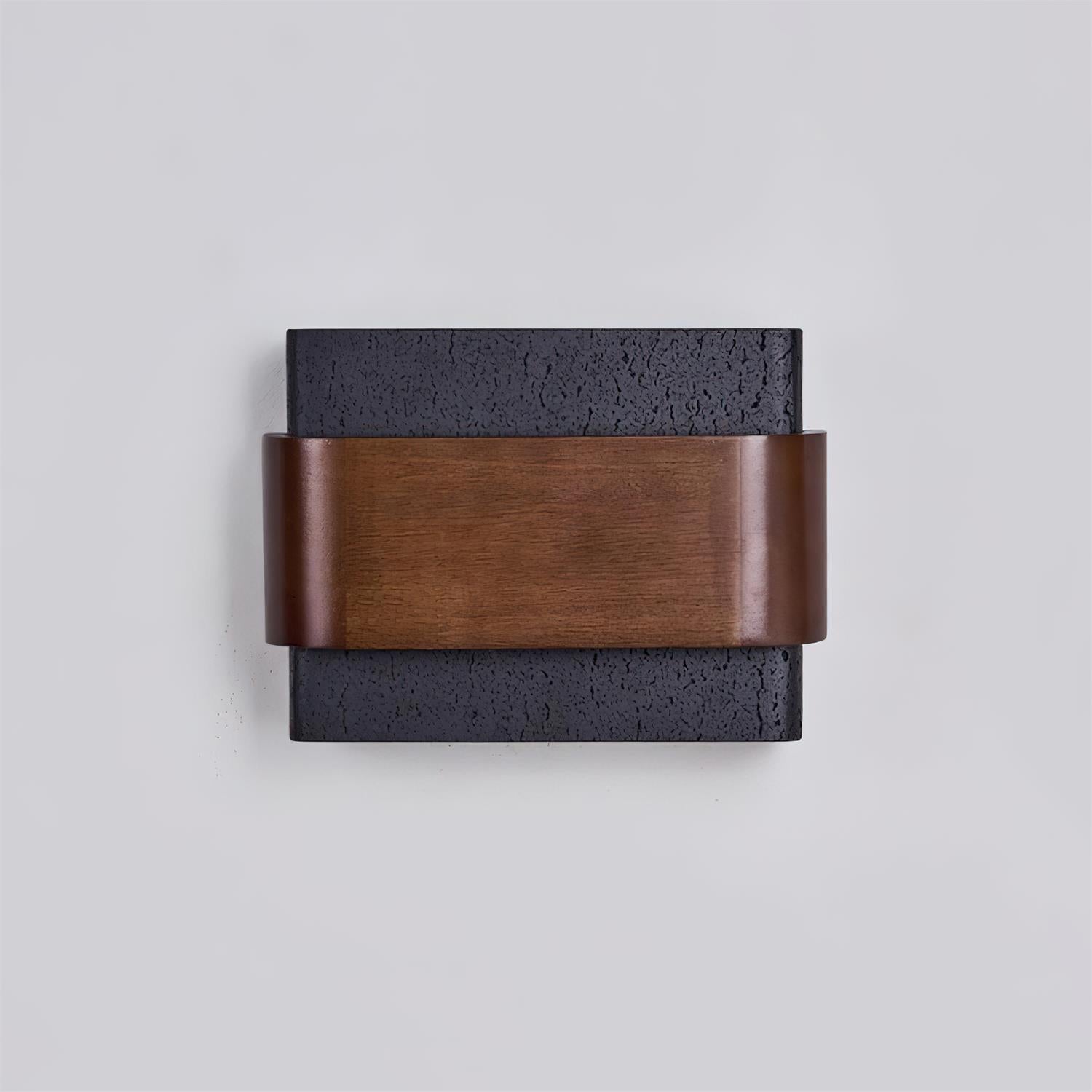Ritta Lampe Murale Arc Fini Bois Travertin - Neutralighting