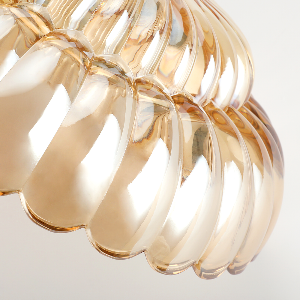 Arisha Modern Umbrella Glass Flush Mount Ceiling Light