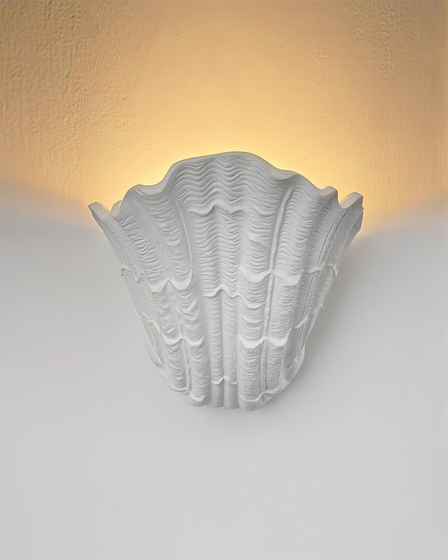 Applique Murale Coquille Plâtre Coquillage Forme Artistique - Neutralighting