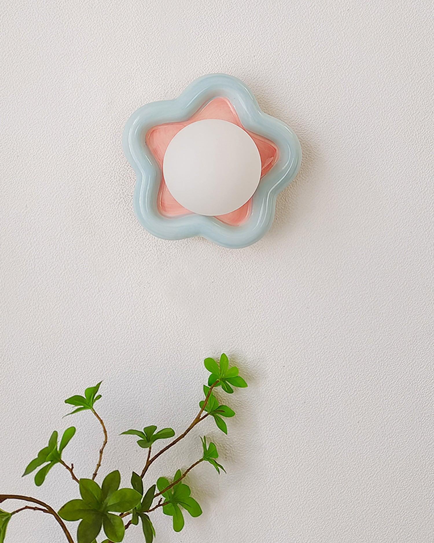 Petani Applique murale à fleurs roses et jaunes - Neutralighting