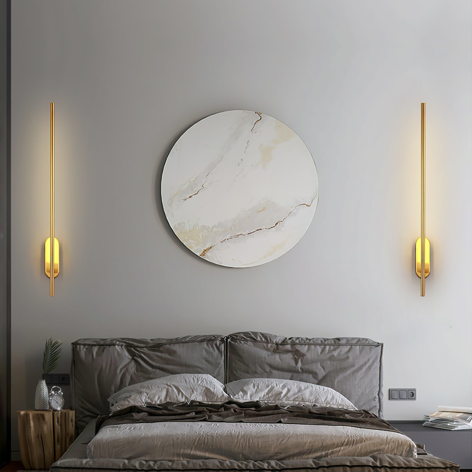 Marissa Applique Murale Bâton Laiton - Neutralighting