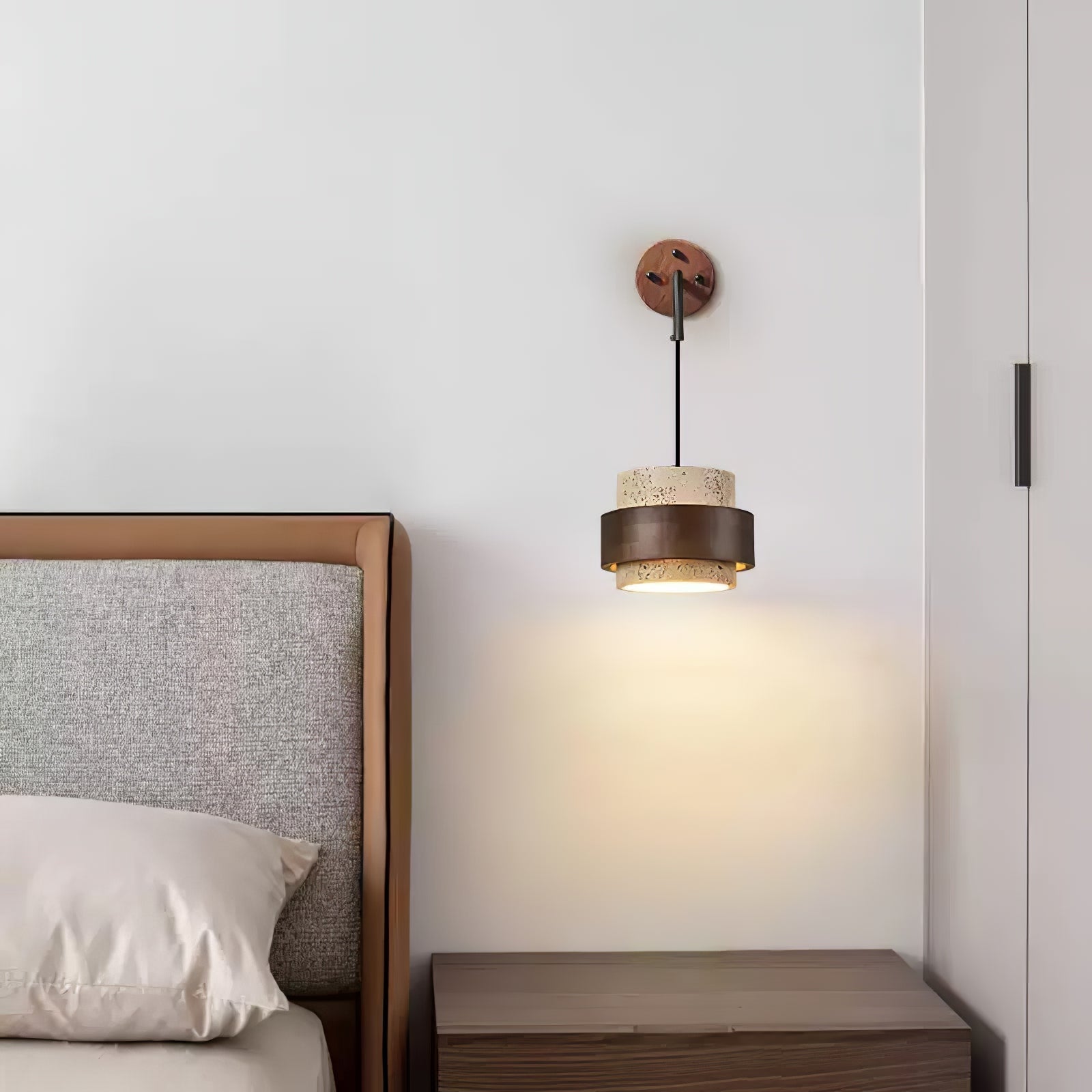 Alva Applique Murale en Travertin - Neutralighting