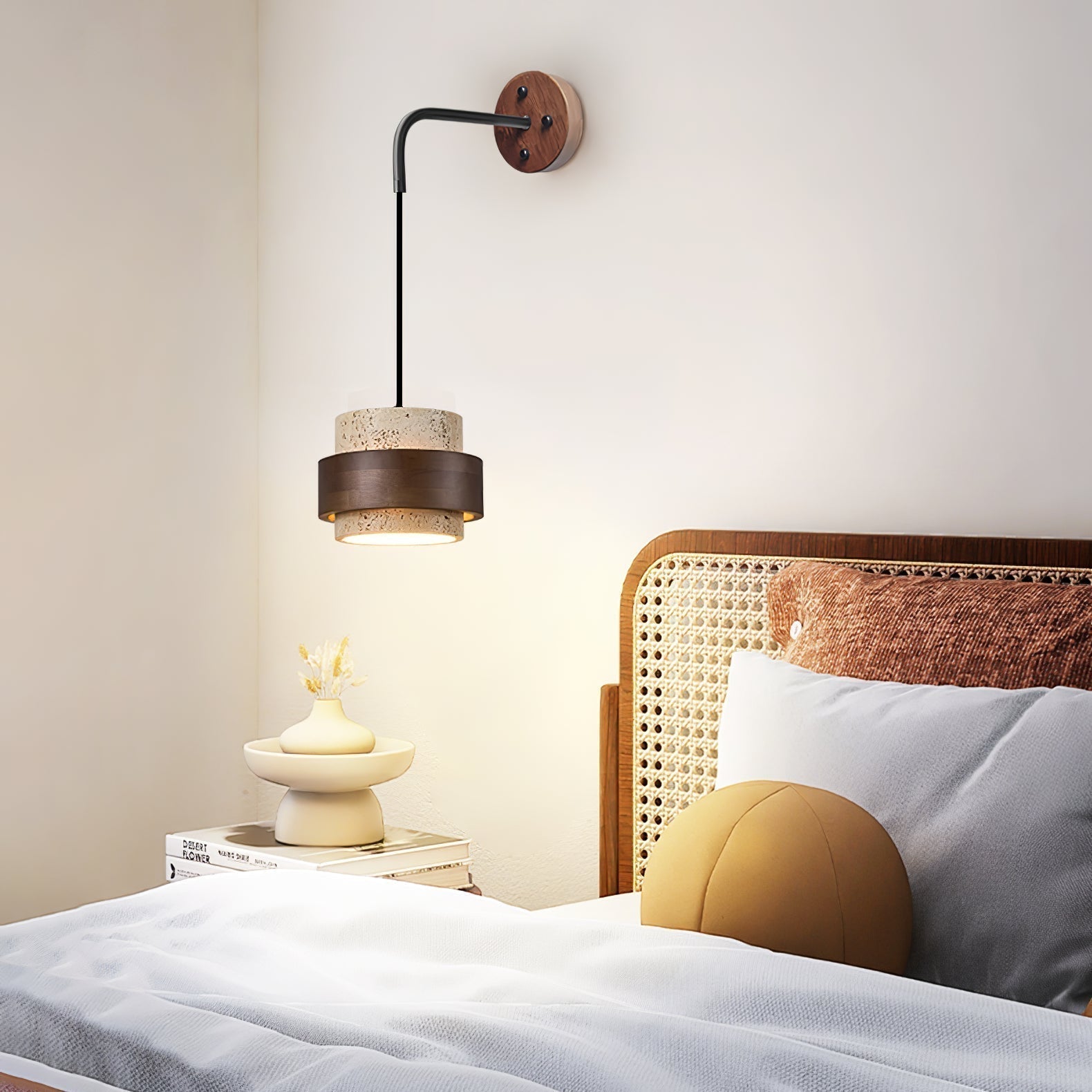 Alva Applique Murale en Travertin - Neutralighting