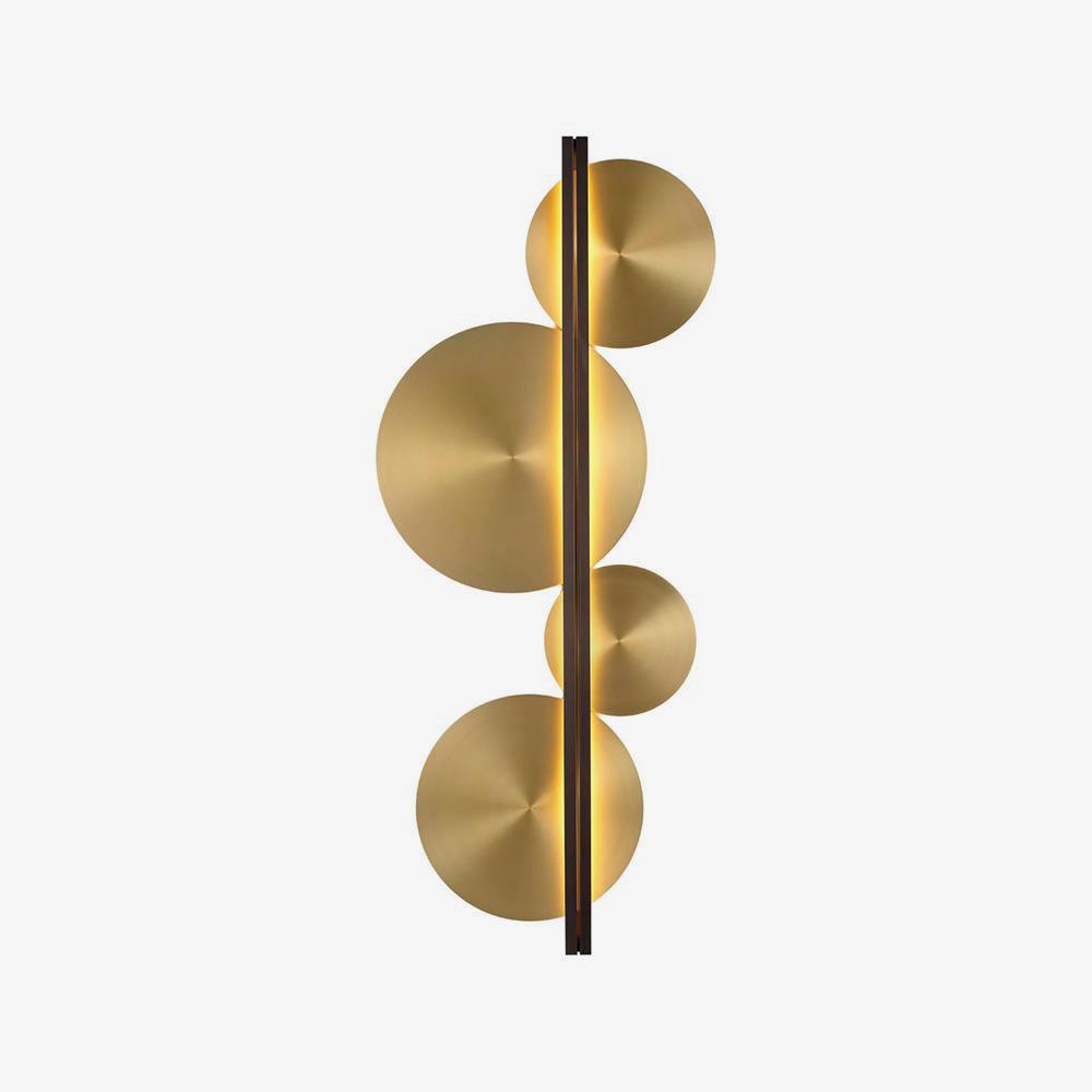 Lustra Applique Murale Dorée Circulaire Sculpturale - Neutralighting