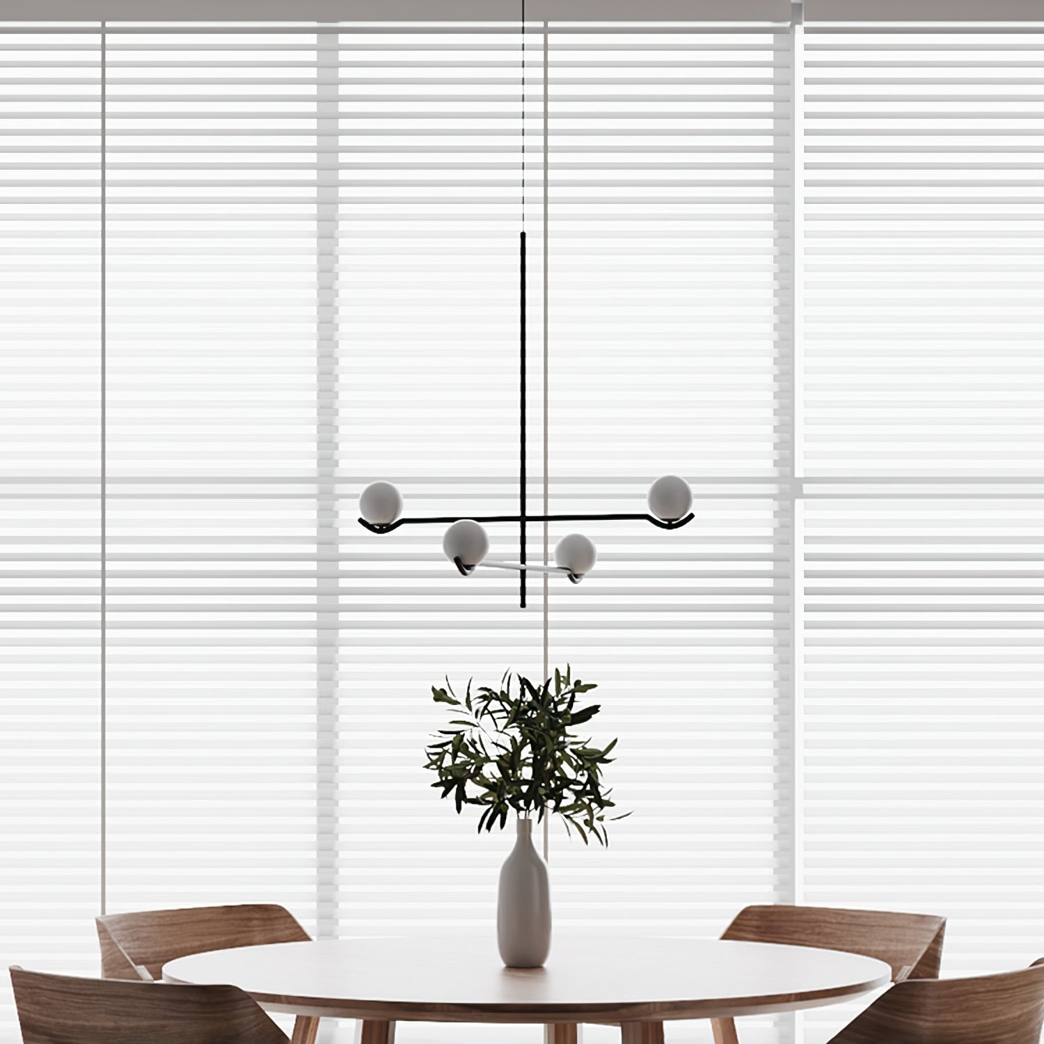 Fayno White Globe Chandelier - Neutralighting