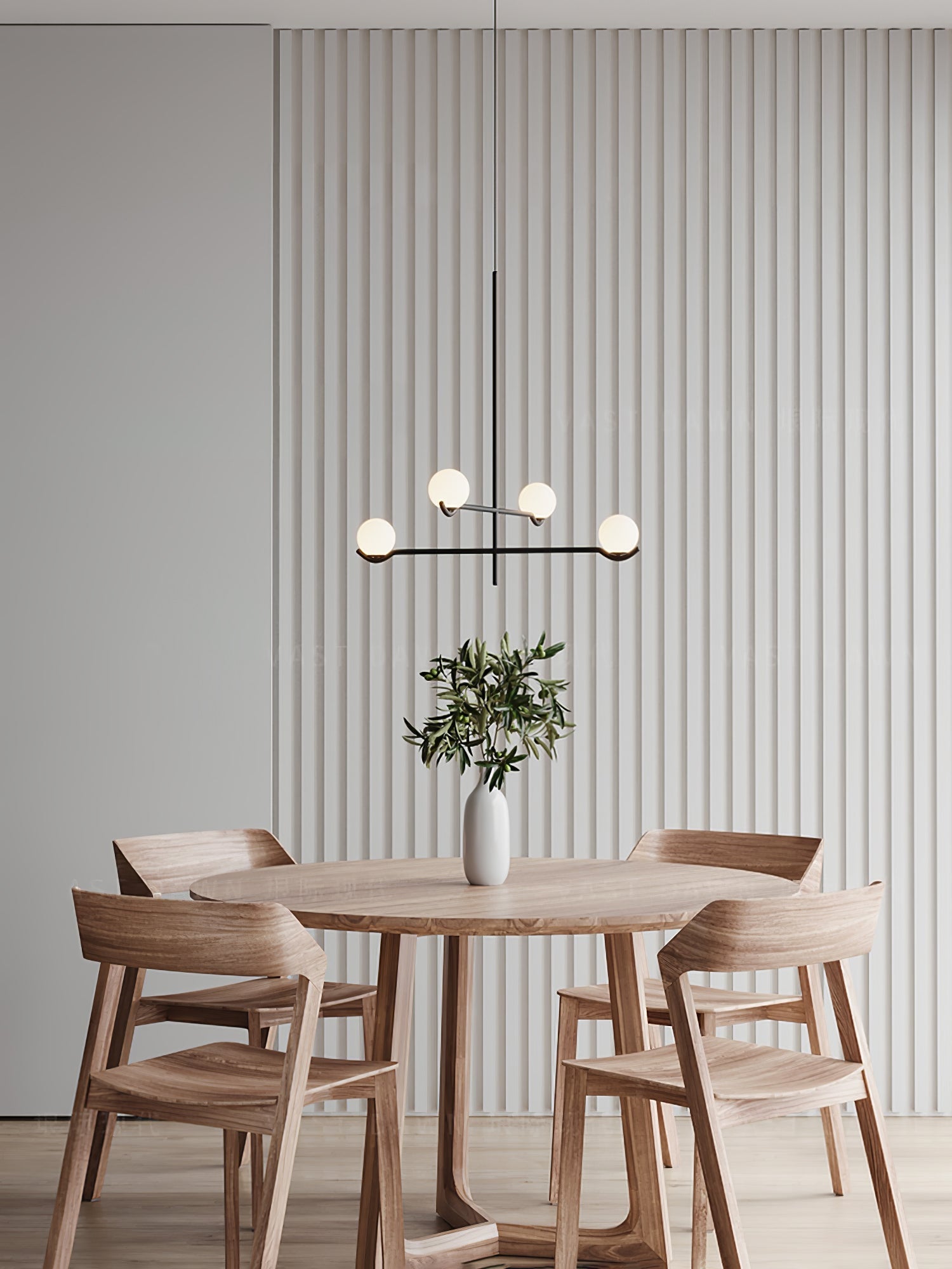 Fayno White Globe Chandelier - Neutralighting