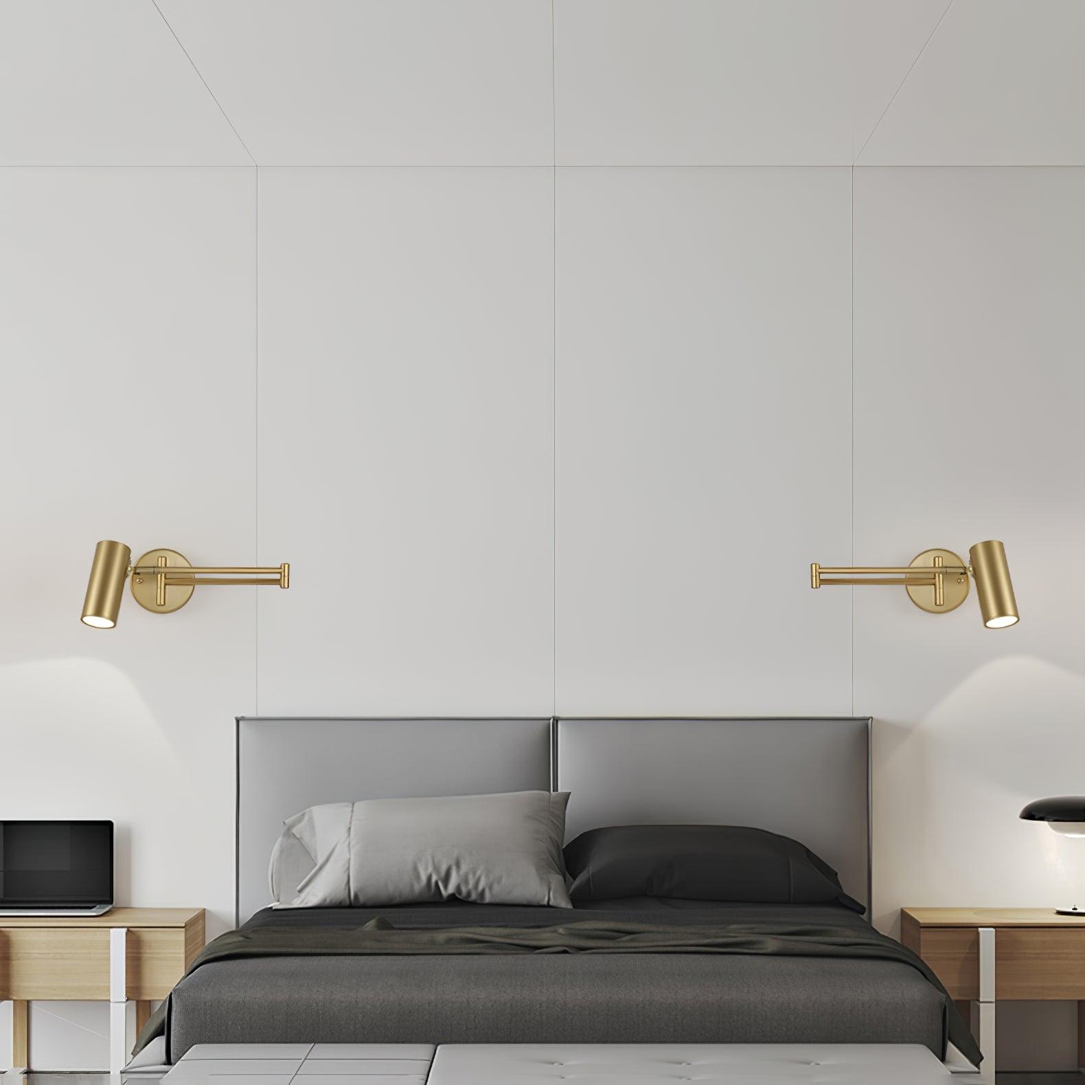Lustra Wall Sconce Brass Swing Arm Adjustable - Letslighting