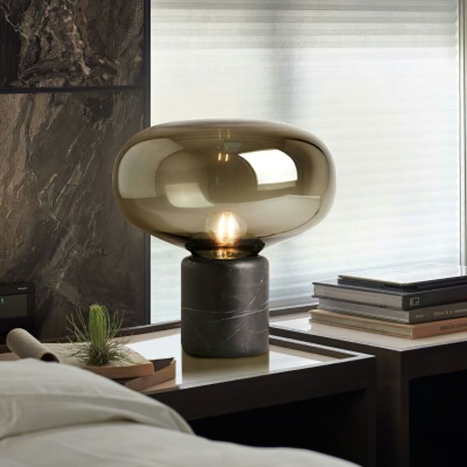 Rova Marble Industrial Table Lamp - Letslighting