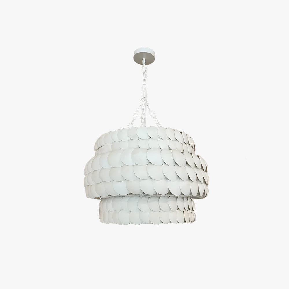 Valentina Vintage Design LED Pendant Light Cream Metal Living Room/Dining Room