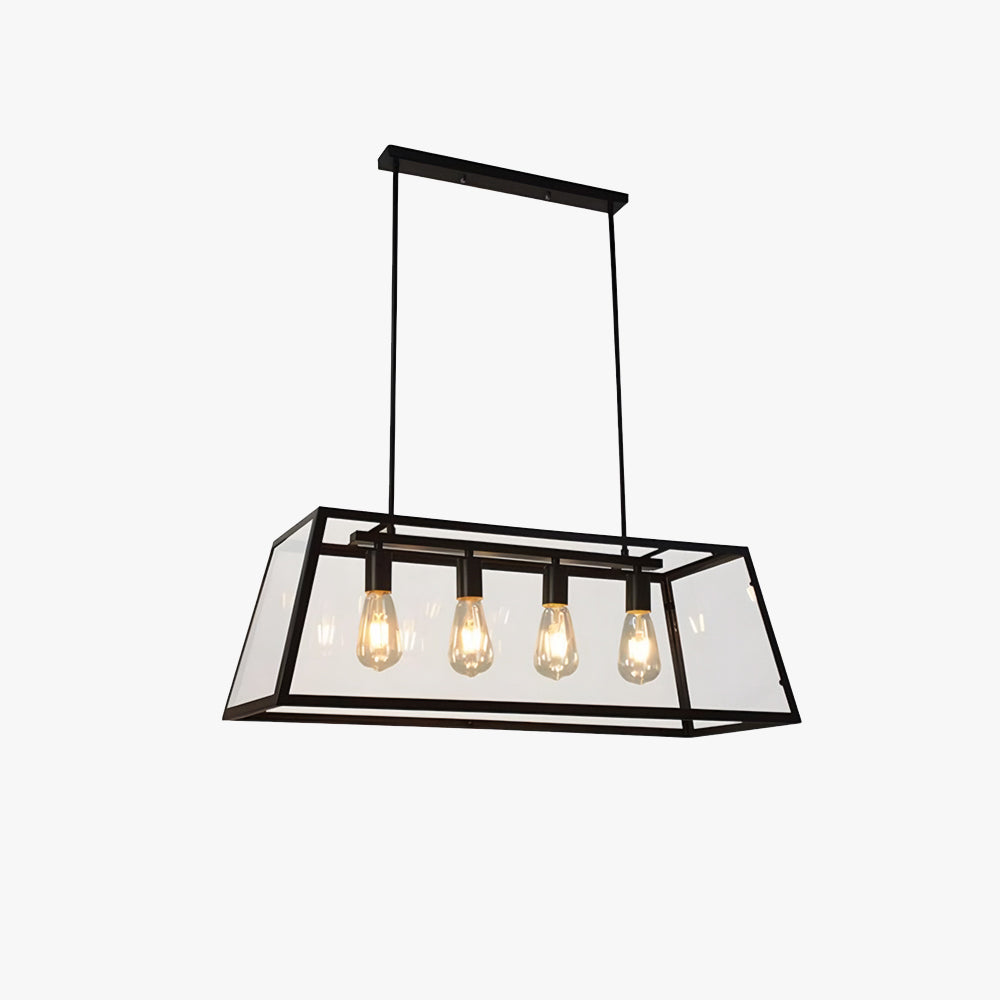 Epoch Industrial LED Modern Pendant Light Black/Glass Metal Kitchen/Bedroom/Living Room