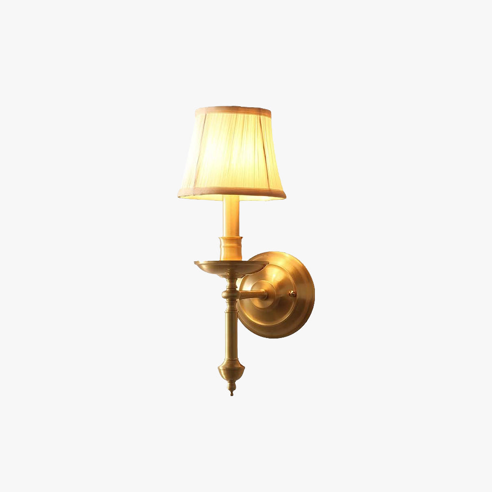 Tiffany Metal Fabric Vanity Indoor Wall Lamp Bedroom/Dining Room