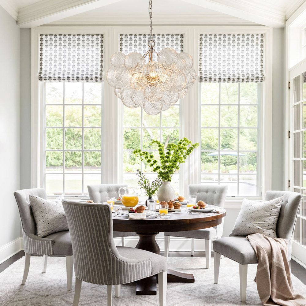 Talia Chandelier Glass Sphere Cascade - Letslighting