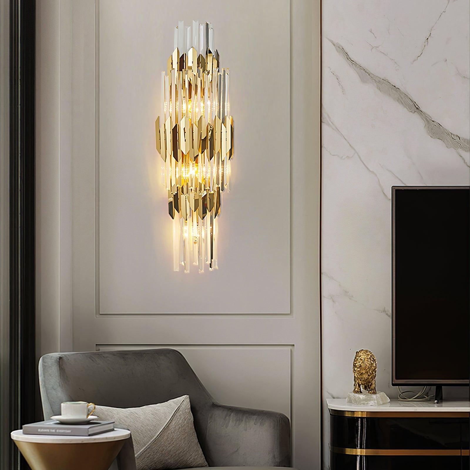 Abrahamson Nordic Art Trois Couches Cristal Luminaire Mural - Neutralighting