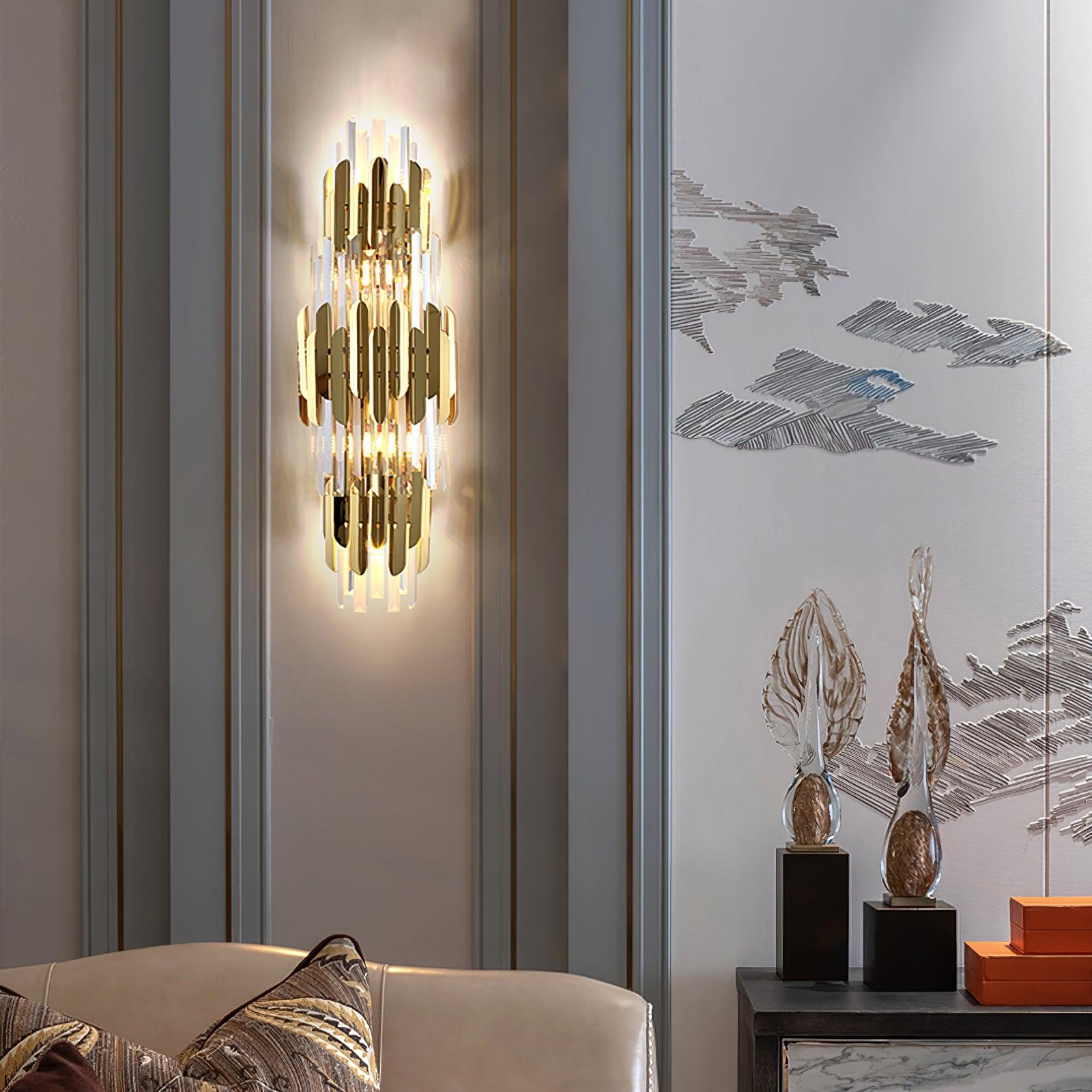 Abrahamson Nordic Art Trois Couches Cristal Luminaire Mural - Neutralighting