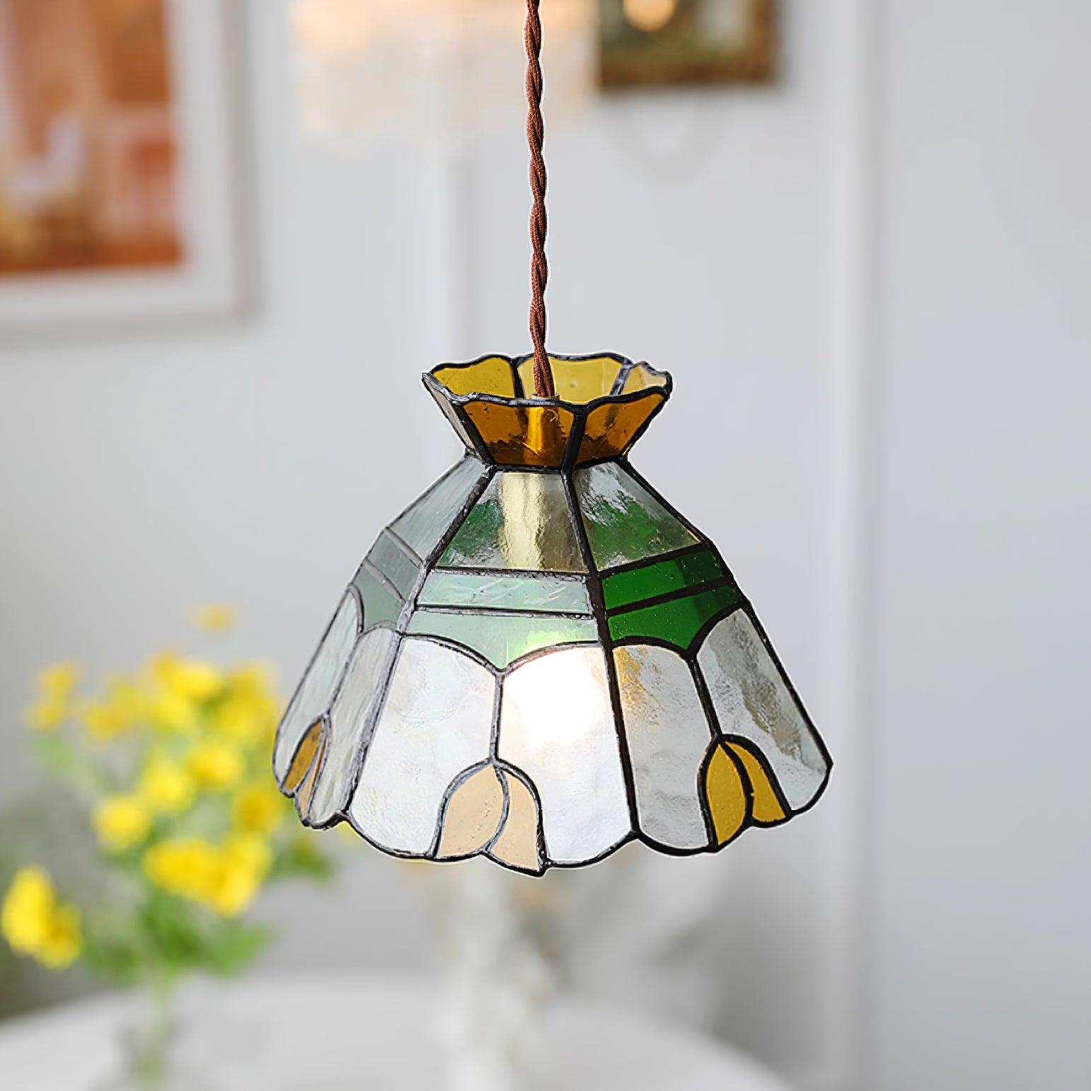 Eldine Stained Glass Pendant Light - Neutralighting