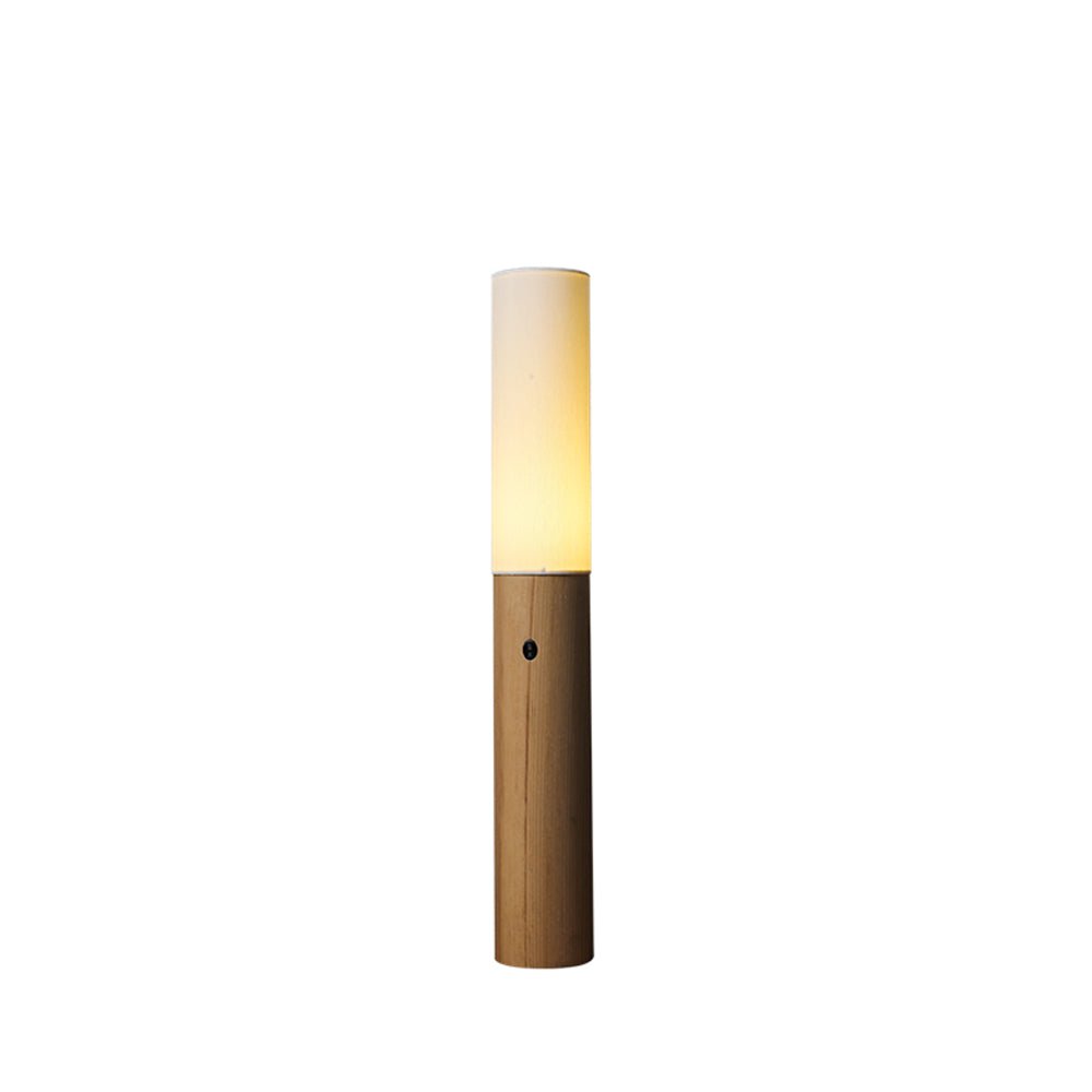 Vero Timber Column Floor Lamp - Letslighting
