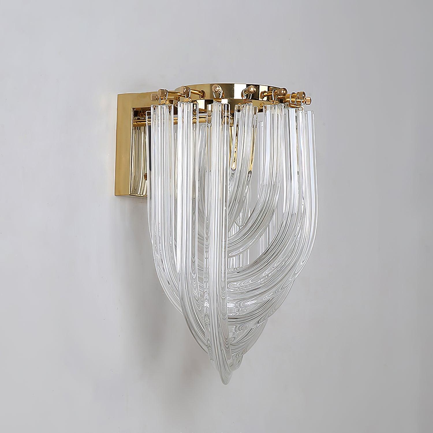 Aurora Wall Lamp Trevi Murano Glass Gold Modern Luxury - Neutralighting