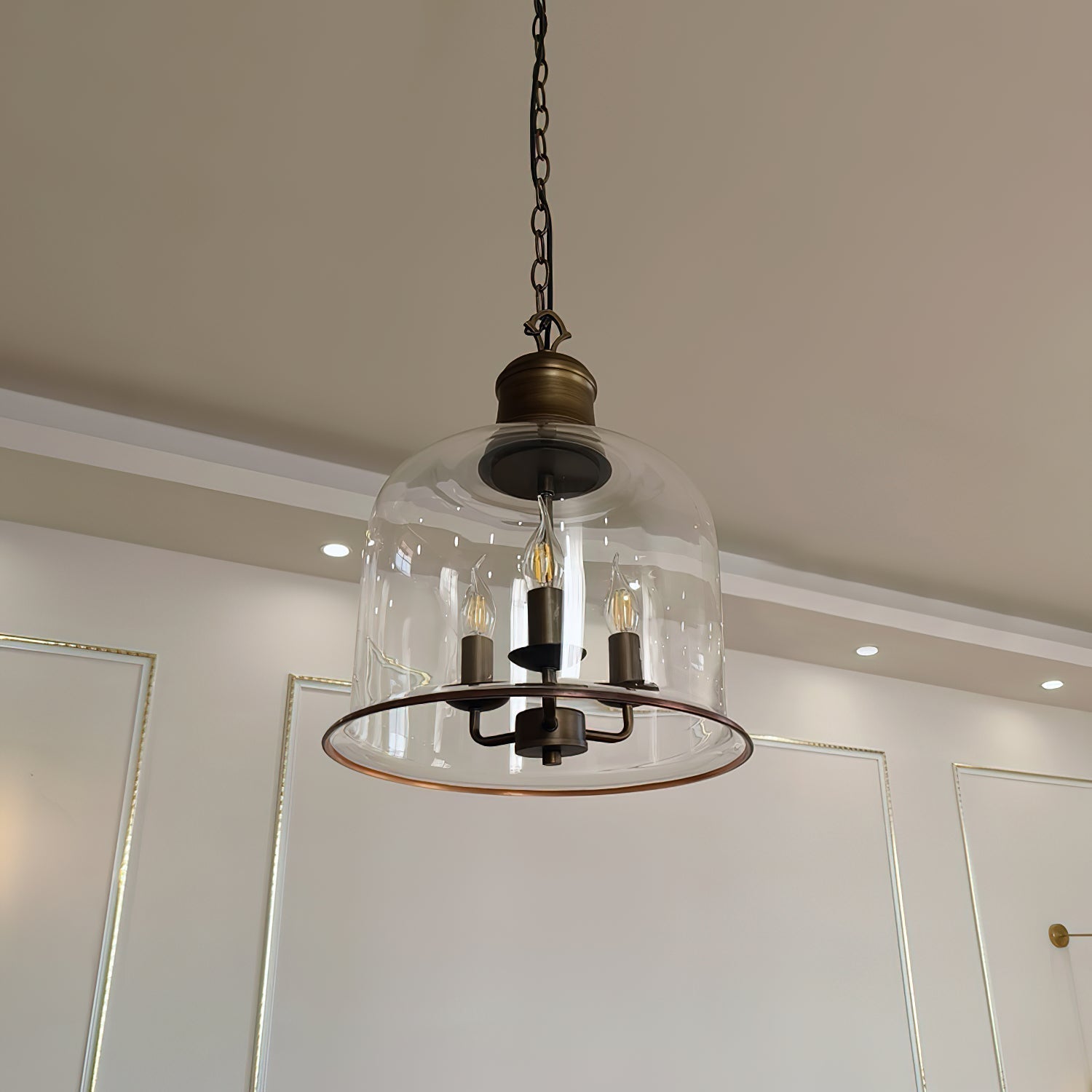 Sysolion Vintage Elegance Glass Pendant Lamp - Letslighting