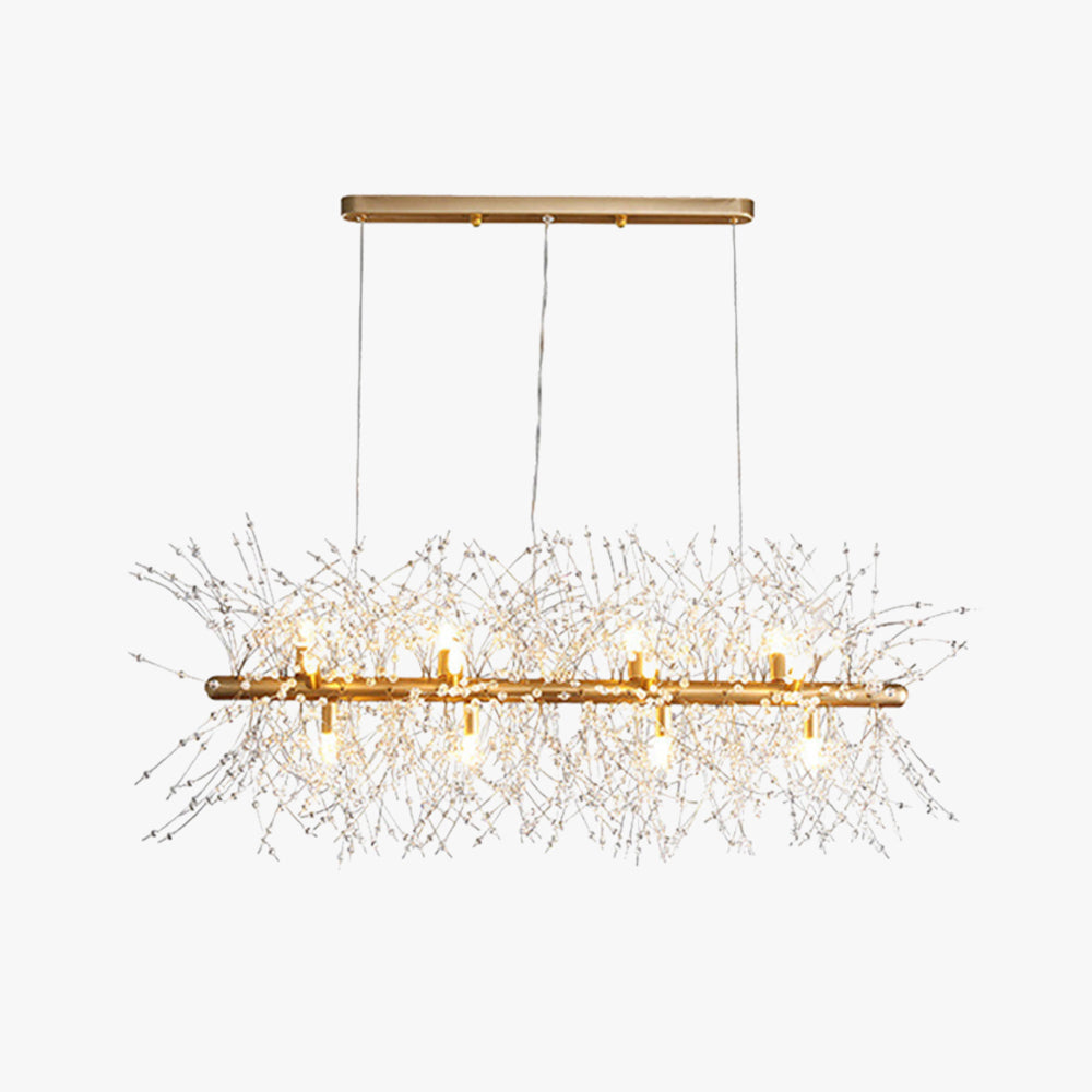 Arisha Creative Art Chandelier Crystal Pendant Light for Dining Room