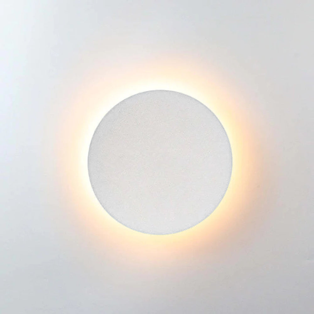 Ray Minimalist Round/Square Outdoor Wall Lamp LED, Black/White