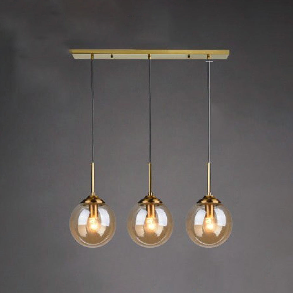 Valentina Designer Bubble Glass Pendant Light, Smoke/Clear/Amber