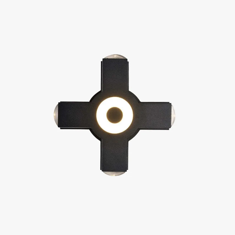 Ray Modern Waterproof Minimalist Cross Outdoor Wall Light Garden/Corridor