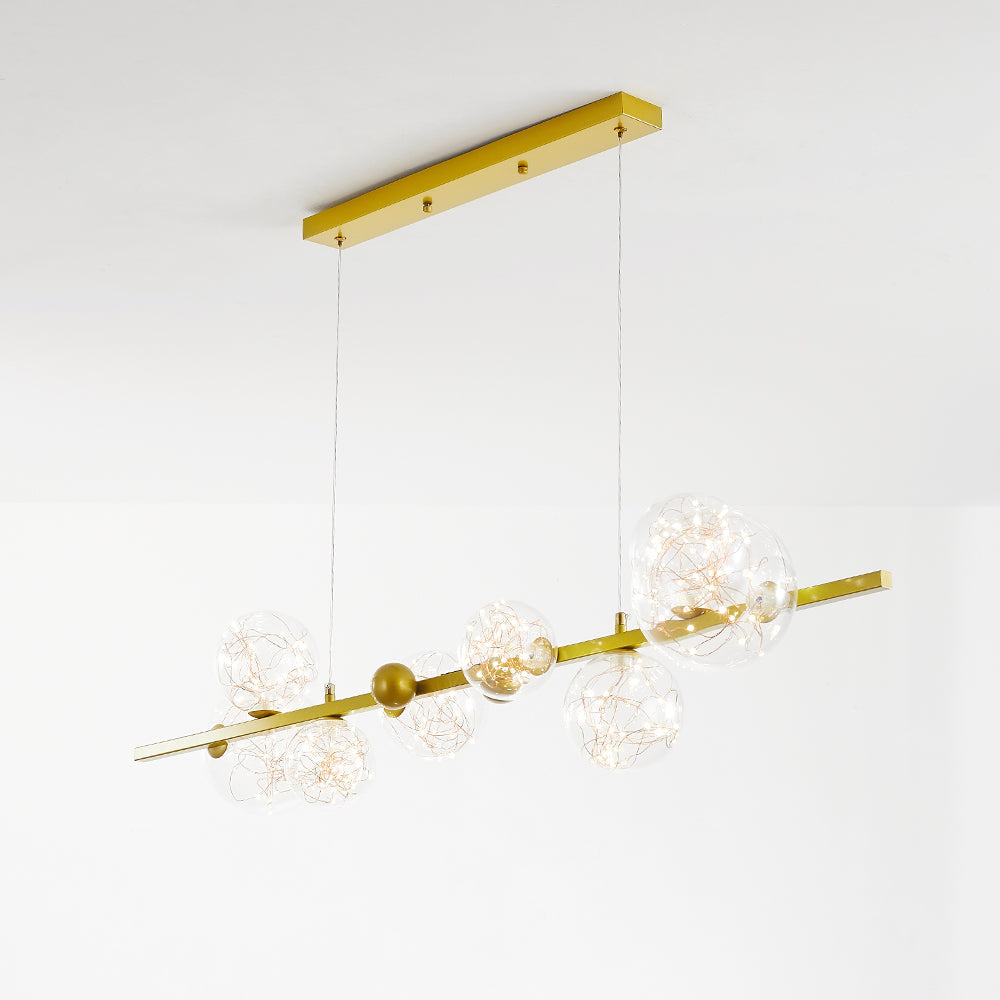 Valentina Art Deco Luminous Sphere Cluster Glass Pendant Light
