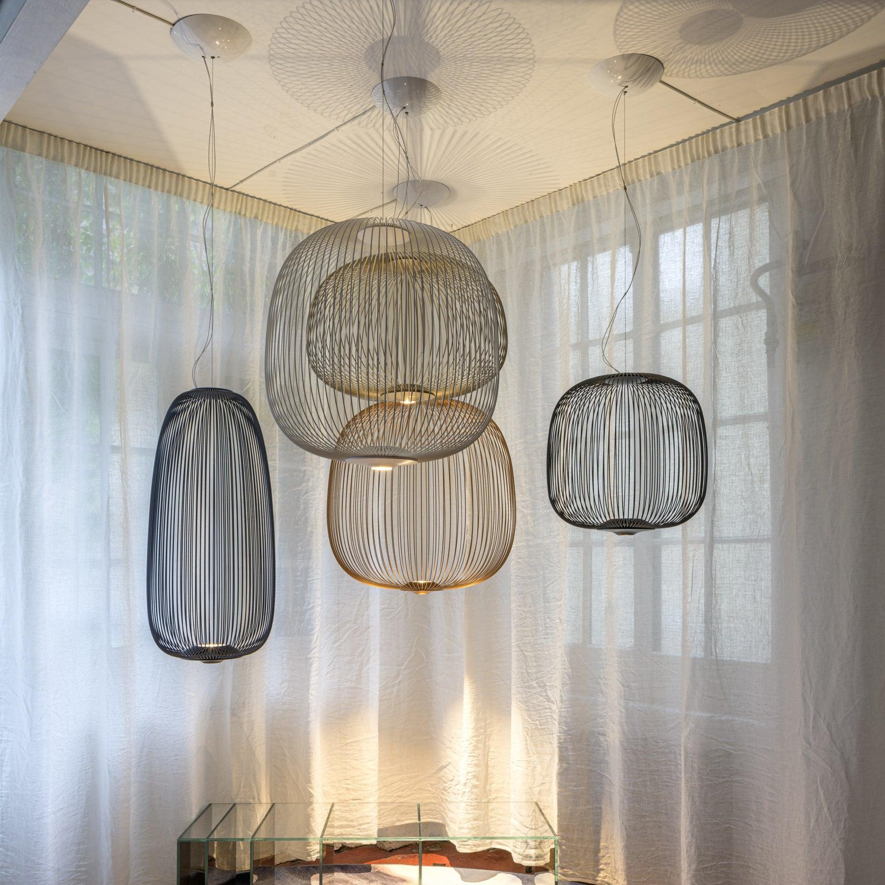 Aero Lightweight Spokes Cage Pendant Light - Neutralighting