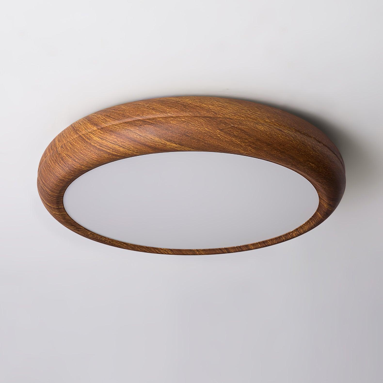 Orbis Wood Wood Grain Round Ceiling Light - Neutralighting
