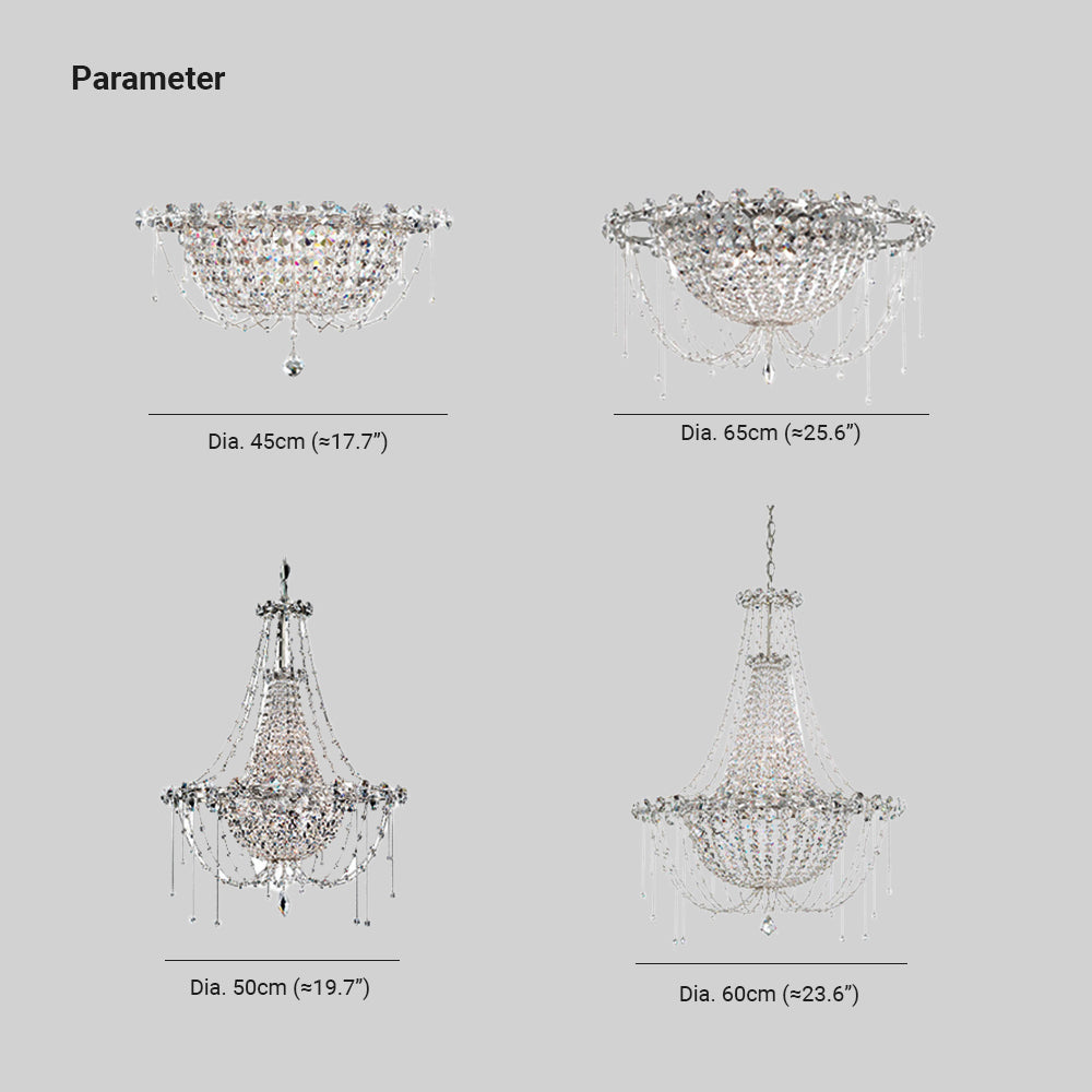 Kristy Chandelier Italian Crystal