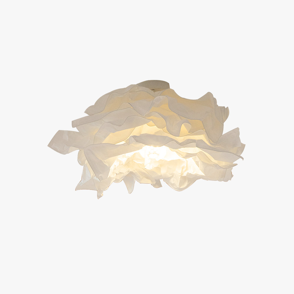 Ritta Flush Mount Ceiling Light Design Flower Natural Paper