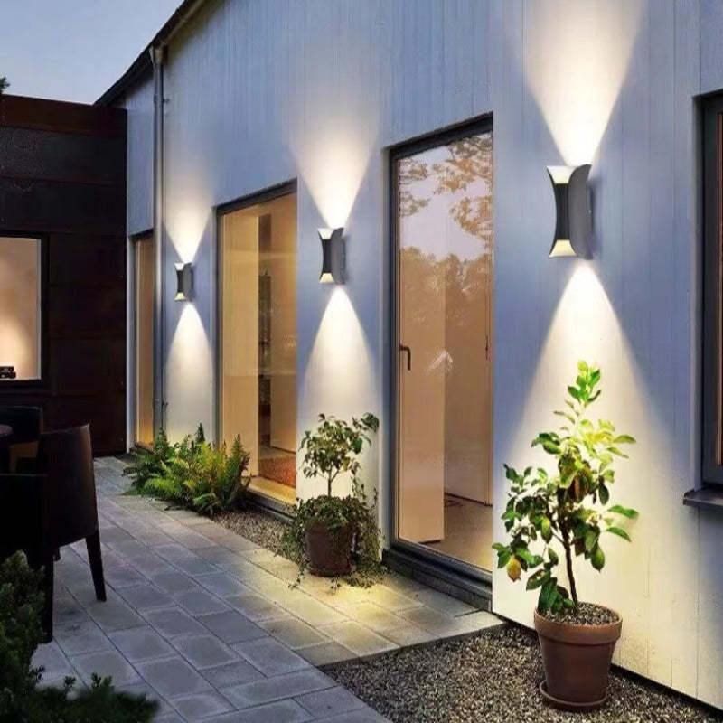 Ray Curved Outdoor Wall Mounted Led Lamp