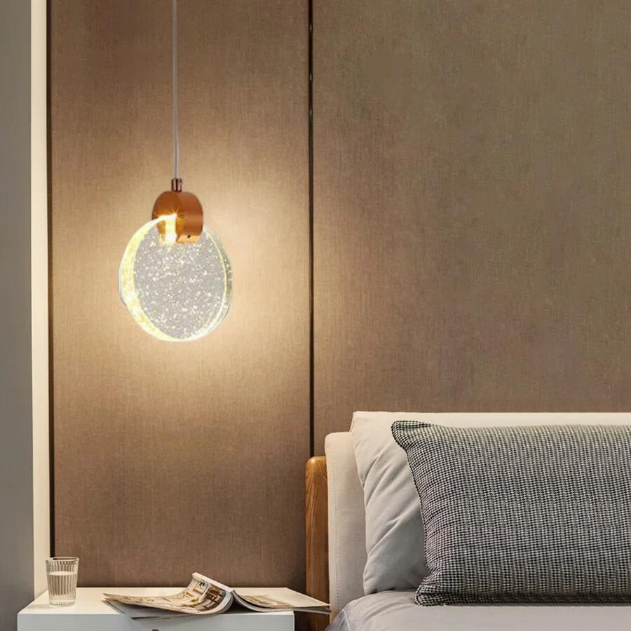 Kristy Luxury Circular Ripple Round Crystal Golden Chandelier