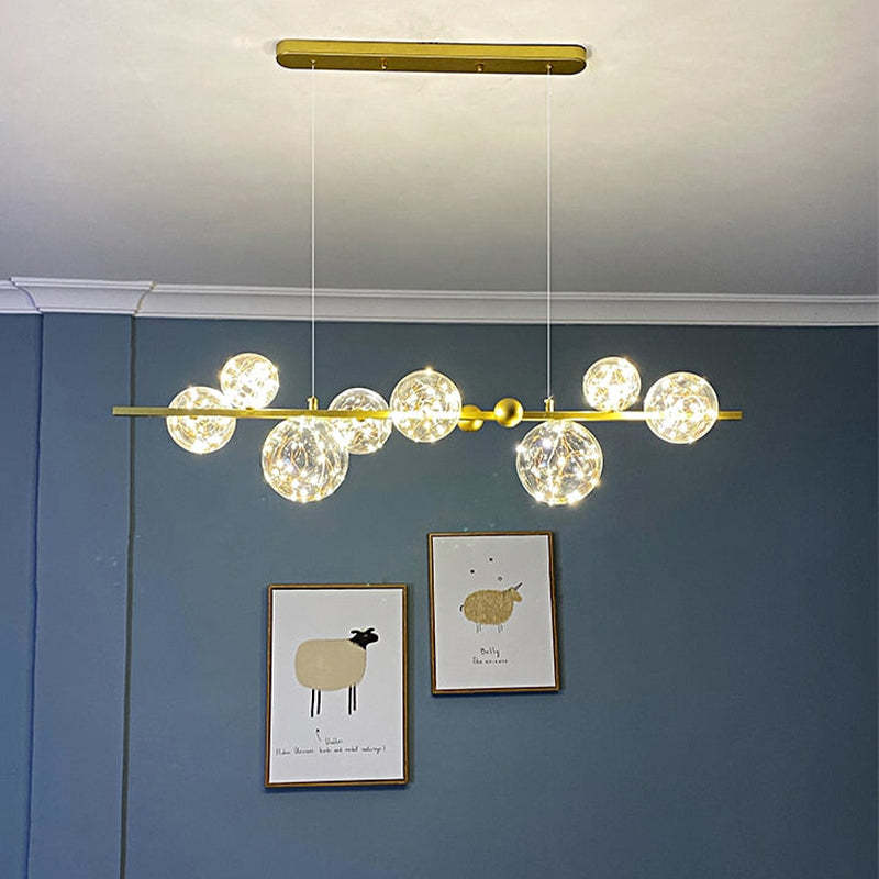 Valentina Art Deco Luminous Sphere Cluster Glass Pendant Light