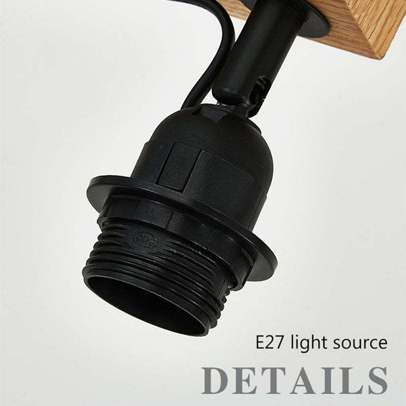 Muto Unique LED Floor Lamp, Wood/Metal, Living Room