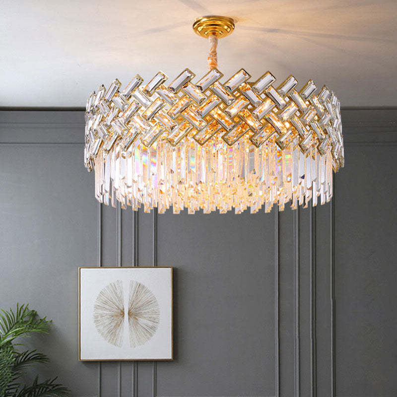 Kristy Luxury Gold Chandelier, Crystal & Metal