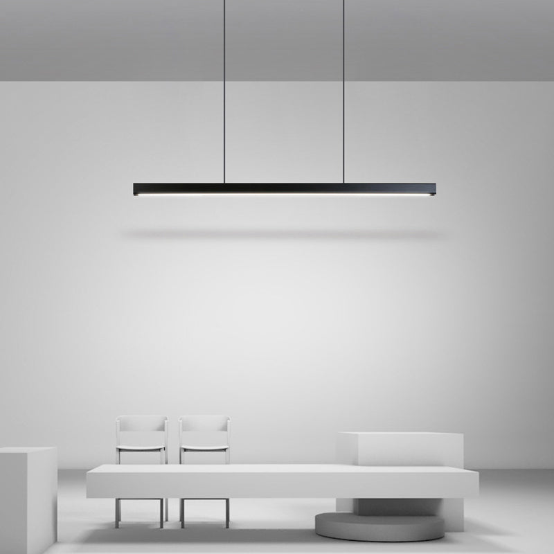 Arisha Minimalist Classic Black & White Linear Pendant Light