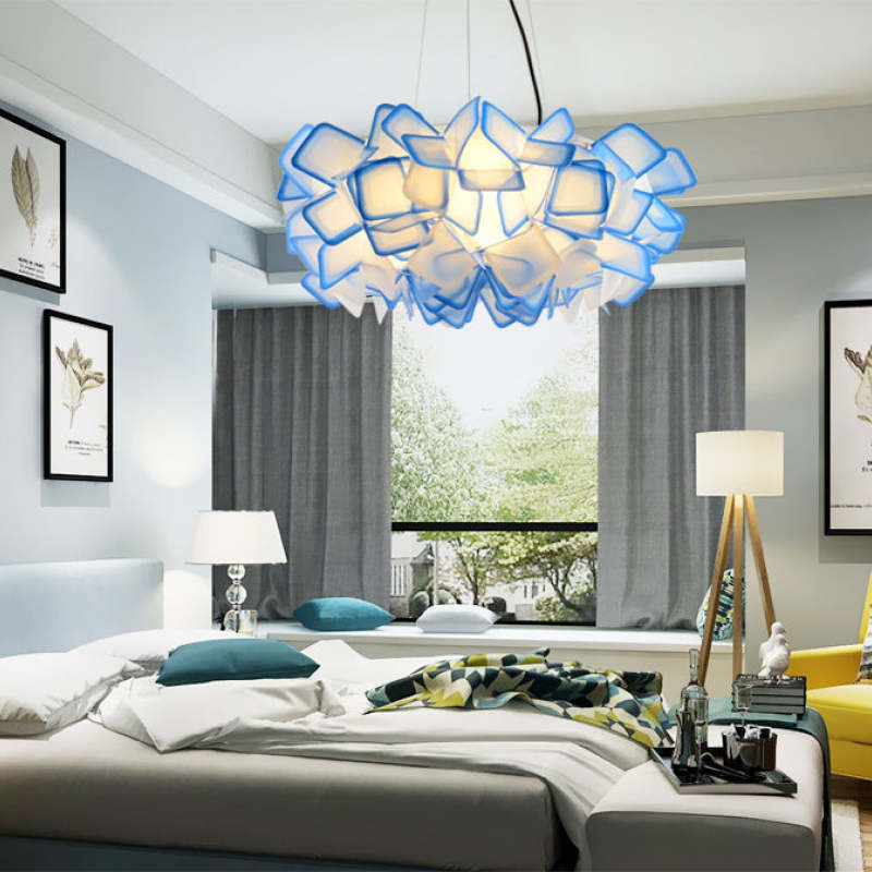 Arisha Modern Multicolour Decorative Flower Acrylic Pendant Light