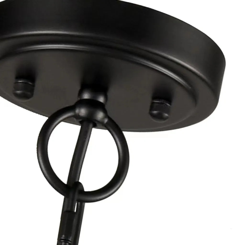 Silva Modern LED Chandelier Black Metal Bedroom Living Room