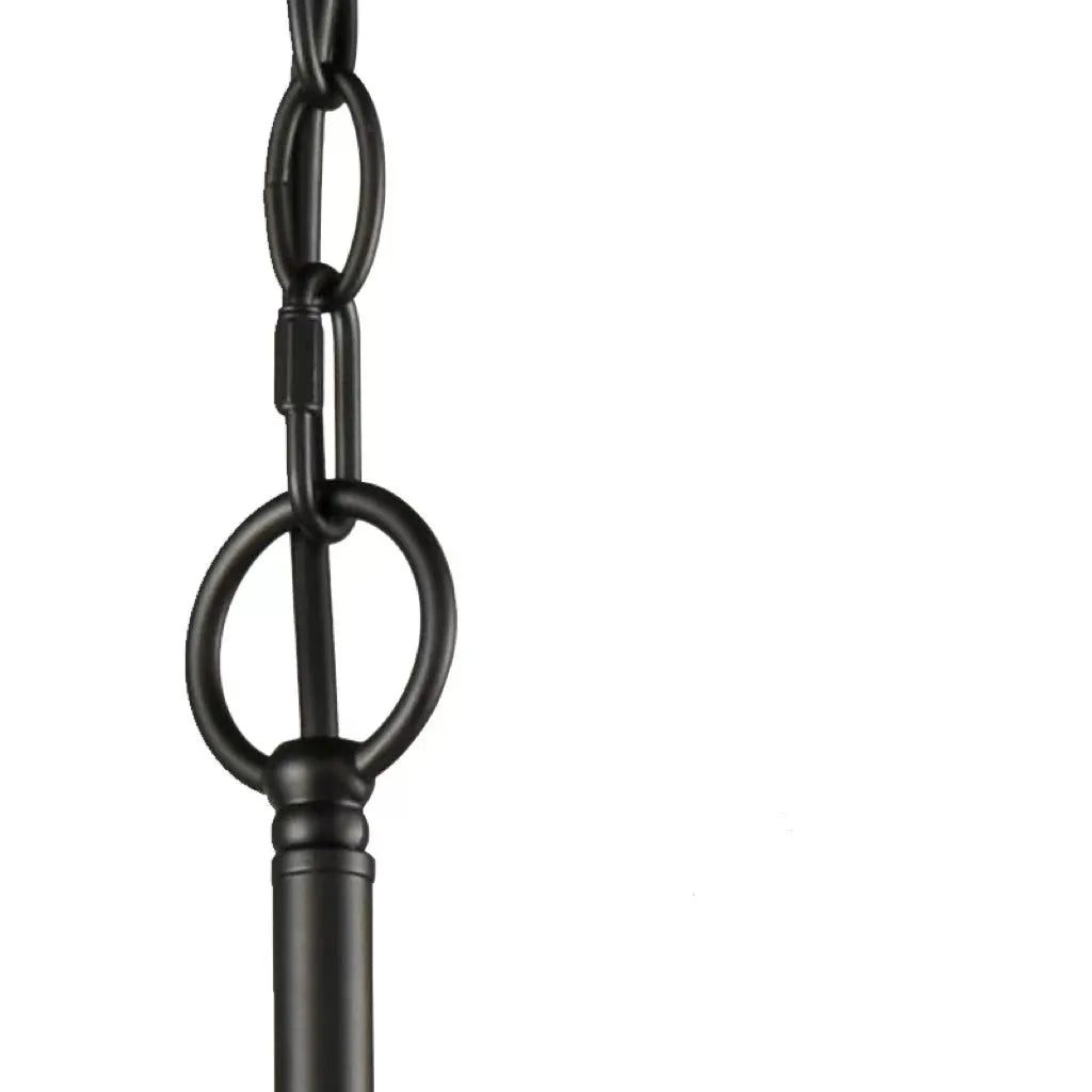 Silva Modern LED Chandelier Black Metal Bedroom Living Room