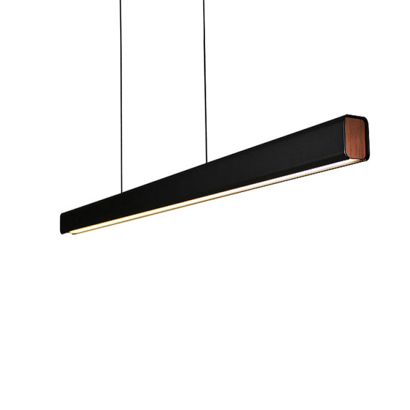 Arisha Minimalist Classic Black & White Linear Pendant Light