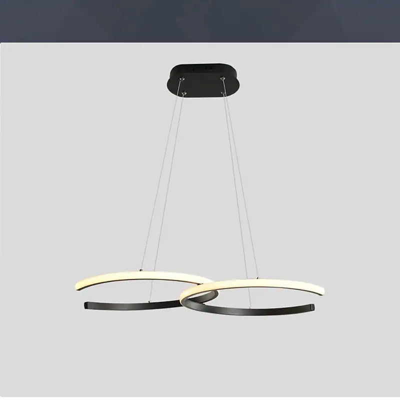Arisha Modern Minimalist Pendant Light, Double-C